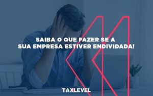 Saiba O Que Fazer Se A Sua Empresa Estiver Endividada - Taxlevel | Soluções Empresarias em Jaú